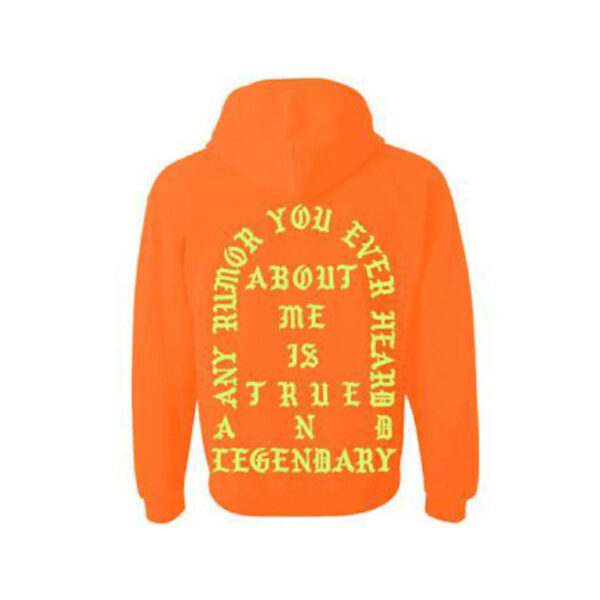 Kanye West Toronto Pablo Pop-Up True And Legendary Hoodie Orange